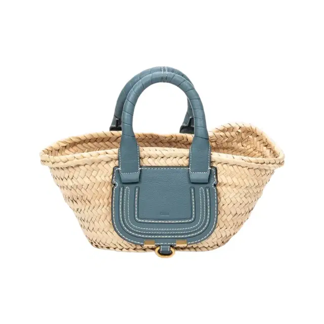 Chloé Chloé Marcie Natural Woven Raffia Micro Basket Bag by The Solist