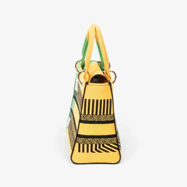 Dior Dior Lady D-Lite Yellow & Green Embroidered Canvas Medium Bag by The Solist | Thumbnail 4 Dior Dior Lady D-Lite Yellow & Green Embroidered Canvas Medium Bag by The Solist | Thumbnail 4