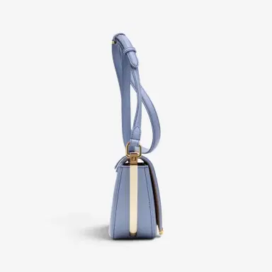 Fendi Fendi Moonlight Light Blue Smooth Leather Small Flap Crossbody Bag by The Solist | Thumbnail 3