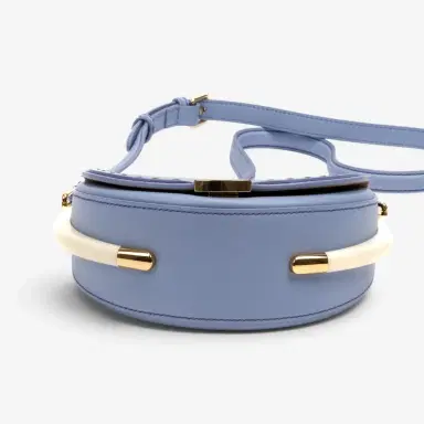 Fendi Fendi Moonlight Light Blue Smooth Leather Small Flap Crossbody Bag by The Solist | Thumbnail 6