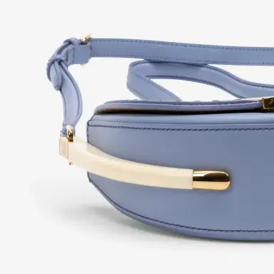 Fendi Fendi Moonlight Light Blue Smooth Leather Small Flap Crossbody Bag by The Solist | Thumbnail 7