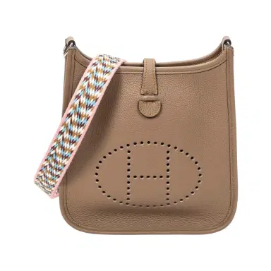 HERMÈS Hermès Evelyne Beige de Weimar Maurice Leather Crossbody Bag by The Solist | Thumbnail 1
