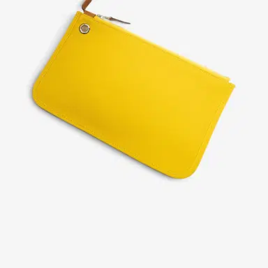 HERMÈS Hermès Herbag Zip Yellow Toile Officier Canvas Leather Bag by The Solist | Thumbnail 9