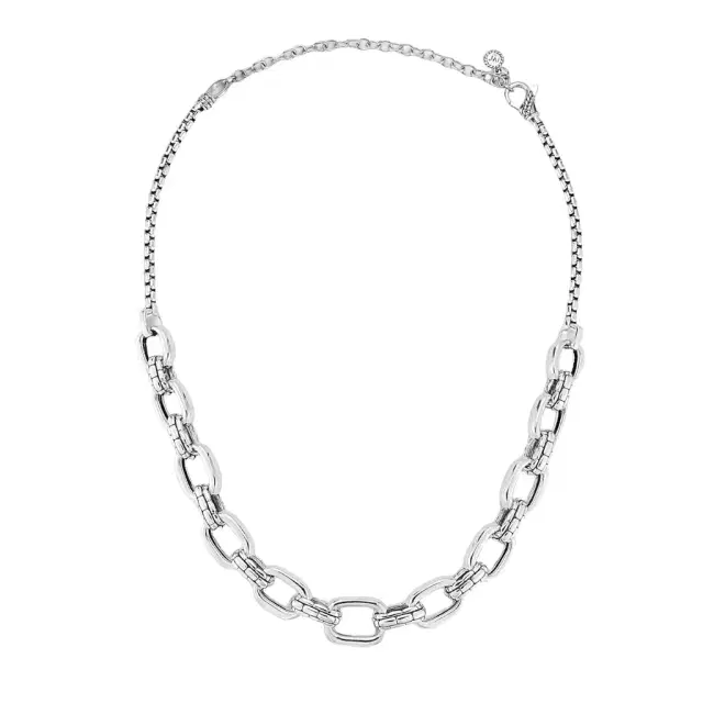 JAI JAI Graduated Statement Link Sterling Silver Necklace by The Solist