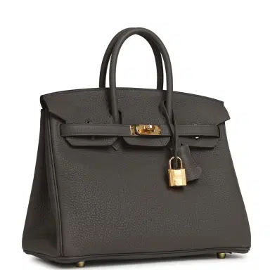 HERMÈS Hermes Birkin 25 Etain Togo Gold Hardware | Thumbnail 2 HERMÈS Hermes Birkin 25 Etain Togo Gold Hardware | Thumbnail 2