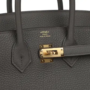 HERMÈS Hermes Birkin 25 Etain Togo Gold Hardware | Thumbnail 7 HERMÈS Hermes Birkin 25 Etain Togo Gold Hardware | Thumbnail 7