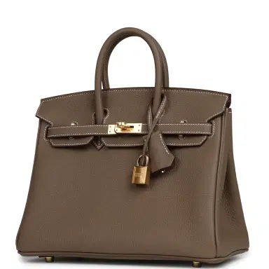 HERMÈS Hermes Birkin 25 Etoupe Togo Gold Hardware | Thumbnail 5 HERMÈS Hermes Birkin 25 Etoupe Togo Gold Hardware | Thumbnail 5