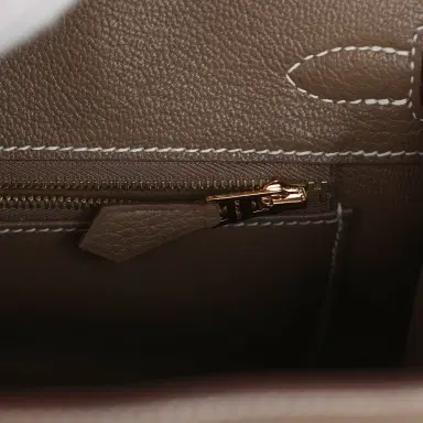 HERMÈS Hermes Birkin 25 Etoupe Togo Gold Hardware | Thumbnail 8 HERMÈS Hermes Birkin 25 Etoupe Togo Gold Hardware | Thumbnail 8