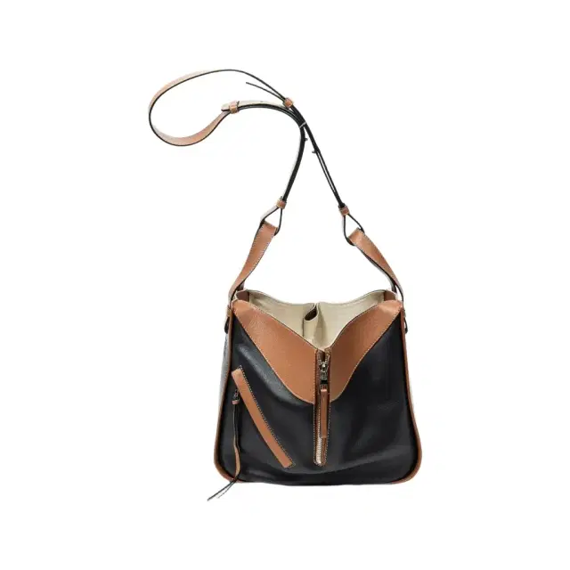 Loewe Loewe Brown/Black Calfskin Leather Small Hammock Bag by The Solist