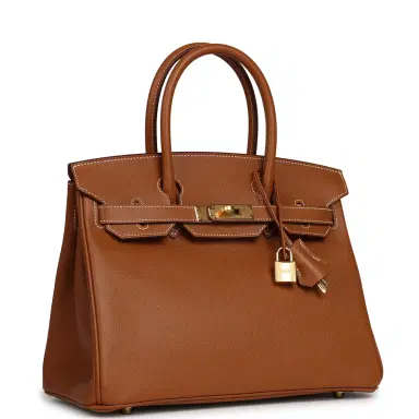 HERMÈS Hermes Birkin 30 Gold Epsom Gold Hardware | Thumbnail 2