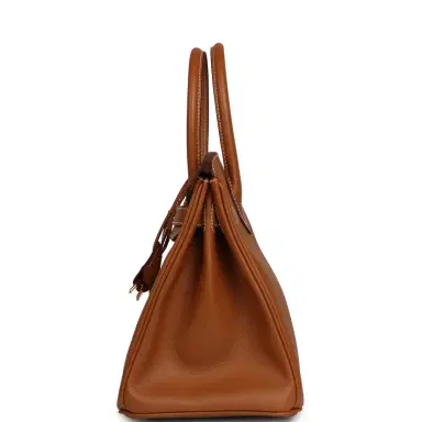 HERMÈS Hermes Birkin 30 Gold Epsom Gold Hardware | Thumbnail 3