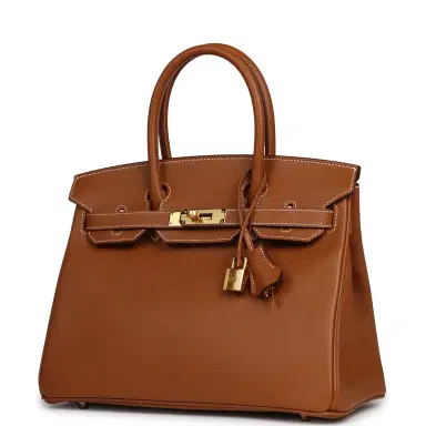 HERMÈS Hermes Birkin 30 Gold Epsom Gold Hardware | Thumbnail 5