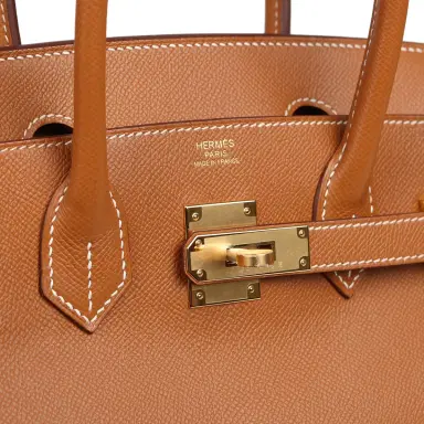 HERMÈS Hermes Birkin 30 Gold Epsom Gold Hardware | Thumbnail 7