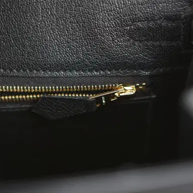 HERMÈS Hermes Birkin Sellier 25 Black Epsom Gold Hardware | Thumbnail 8 HERMÈS Hermes Birkin Sellier 25 Black Epsom Gold Hardware | Thumbnail 8