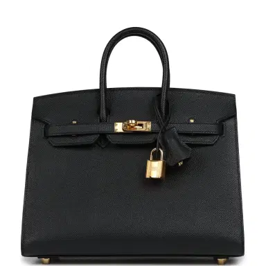 HERMÈS Hermes Birkin Sellier 25 Black Epsom Gold Hardware | Thumbnail 1 HERMÈS Hermes Birkin Sellier 25 Black Epsom Gold Hardware | Thumbnail 1