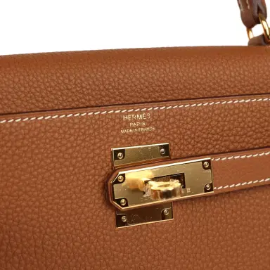HERMÈS Hermes Kelly Retourne 28 Gold Togo Gold Hardware | Thumbnail 7