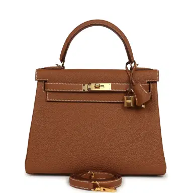 HERMÈS Hermes Kelly Retourne 28 Gold Togo Gold Hardware | Thumbnail 1