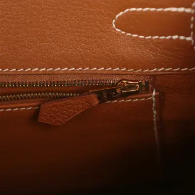 HERMÈS Pre-owned Hermes Birkin 30 Gold Togo Gold Hardware | Thumbnail 8 HERMÈS Pre-owned Hermes Birkin 30 Gold Togo Gold Hardware | Thumbnail 8