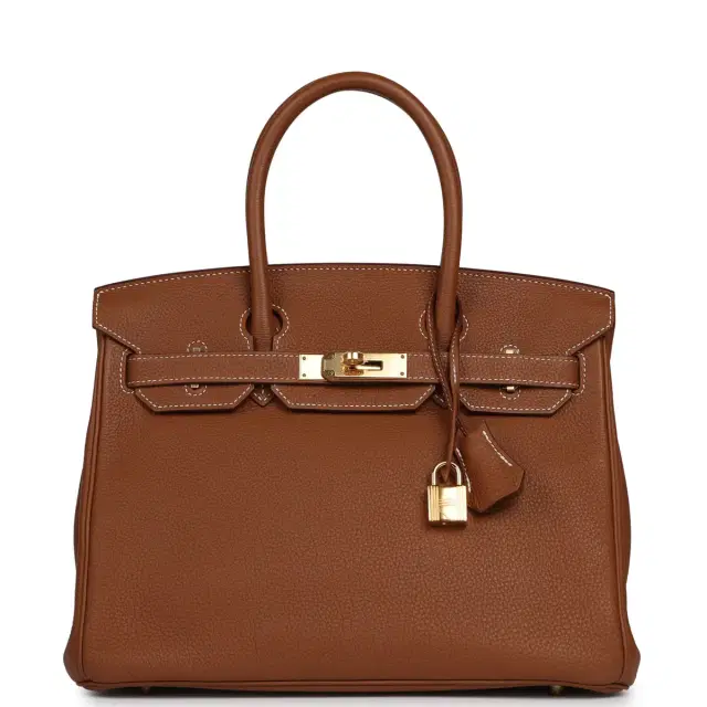 HERMÈS Pre-owned Hermes Birkin 30 Gold Togo Gold Hardware