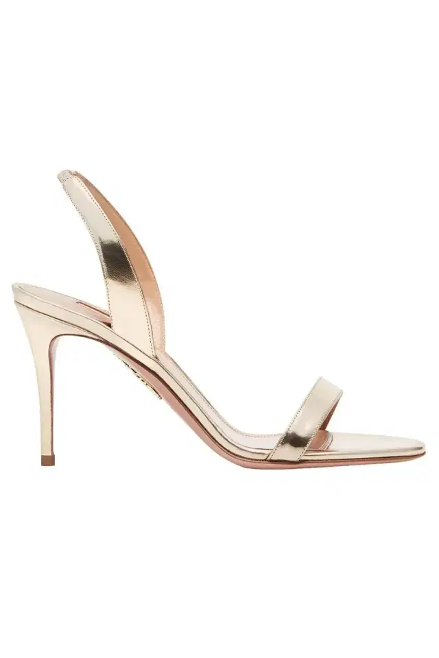 Aquazzura So Nude Sandal 85 - Soft Gold