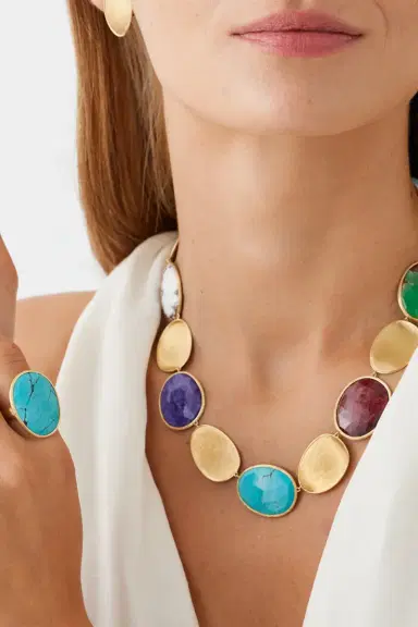 MARCO BICEGO Turquoise Lunaria Petal Ring | Thumbnail 2 MARCO BICEGO Turquoise Lunaria Petal Ring | Thumbnail 2
