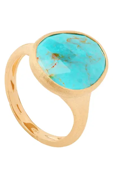 MARCO BICEGO Turquoise Lunaria Petal Ring | Thumbnail 3 MARCO BICEGO Turquoise Lunaria Petal Ring | Thumbnail 3