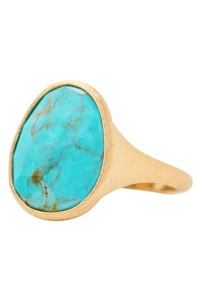 MARCO BICEGO Turquoise Lunaria Petal Ring
