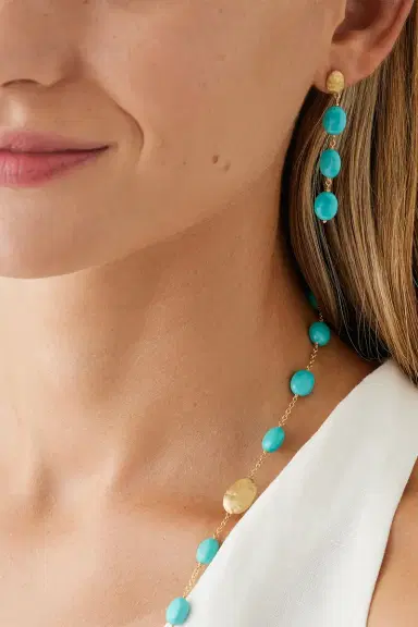 MARCO BICEGO Turquoise Siviglia Drop Earrings | Thumbnail 2 MARCO BICEGO Turquoise Siviglia Drop Earrings | Thumbnail 2