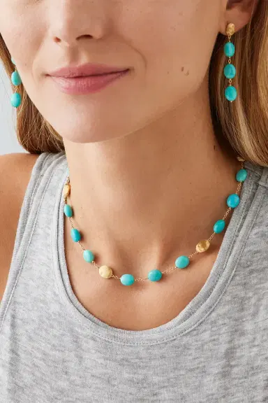 MARCO BICEGO Turquoise Siviglia Necklace | Thumbnail 2 MARCO BICEGO Turquoise Siviglia Necklace | Thumbnail 2