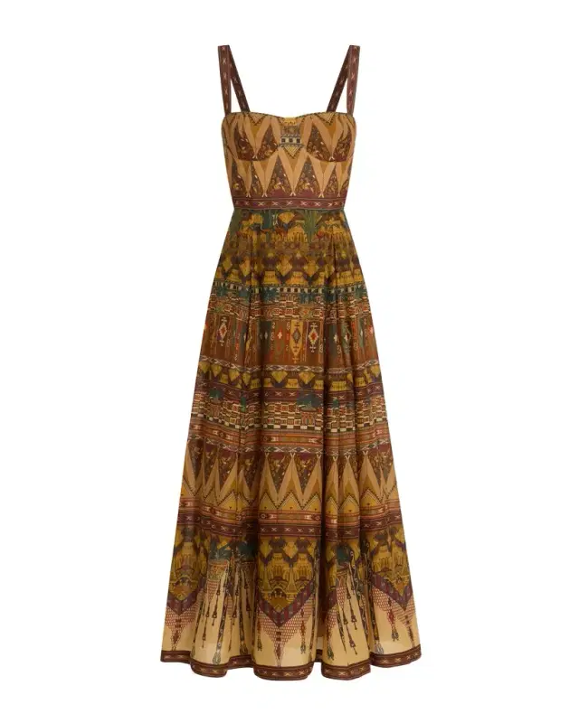 Emporio Sirenuse Valya Dress in Desert Print