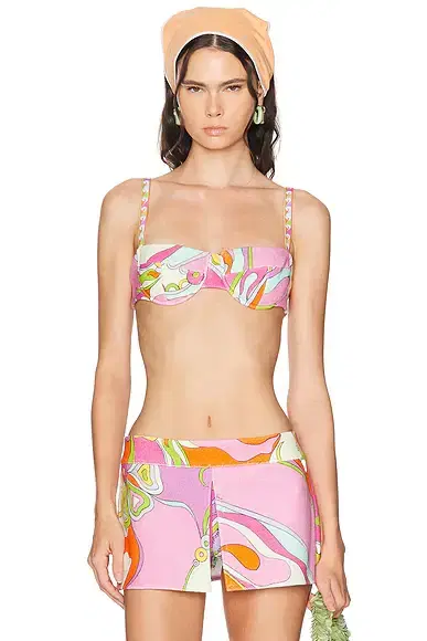 PUCCI Cotton Eponge Underwire Bikini Top