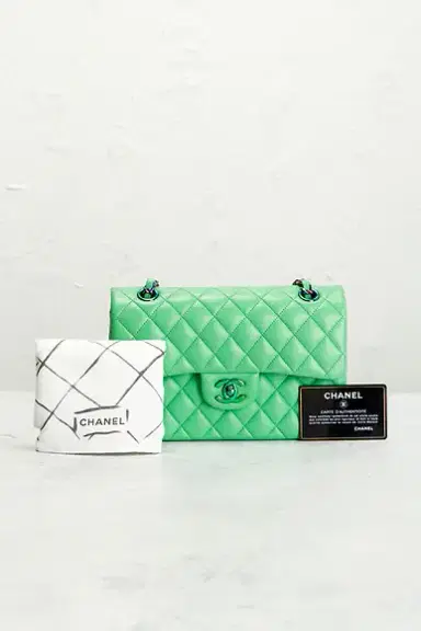 chanel Chanel Lambskin Small Classic Double Flap Bag | Thumbnail 9