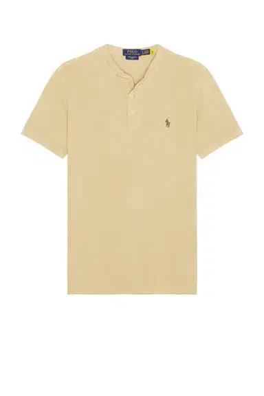 Polo Ralph Lauren Short Sleeve Garment Dyed Featherweight Mesh Henley T-Shirt | Thumbnail 4