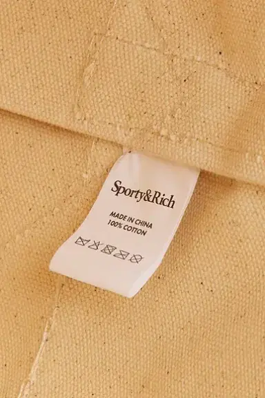 Sporty & Rich NY Crest Beach Tote Bag | Thumbnail 5