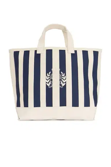 Sporty & Rich NY Crest Beach Tote Bag | Thumbnail 1
