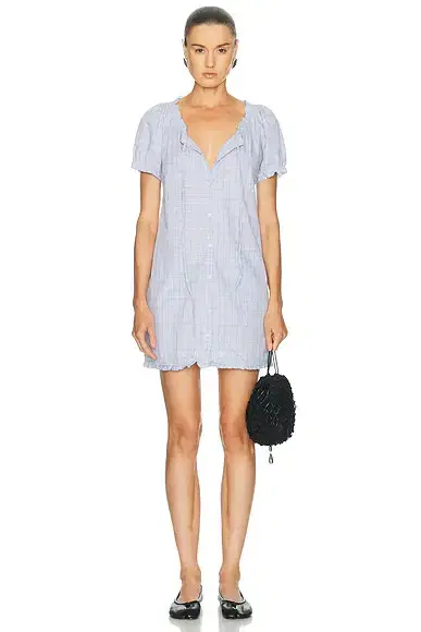 Deiji Studios Buttoned Mini Dress