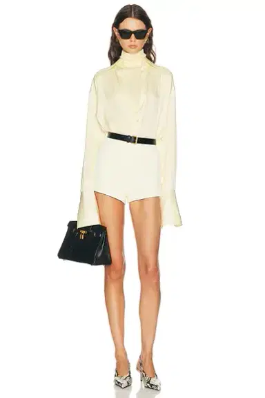 EAVES Naftali Polished Crepe Mini Short | Thumbnail 5 EAVES Naftali Polished Crepe Mini Short | Thumbnail 5