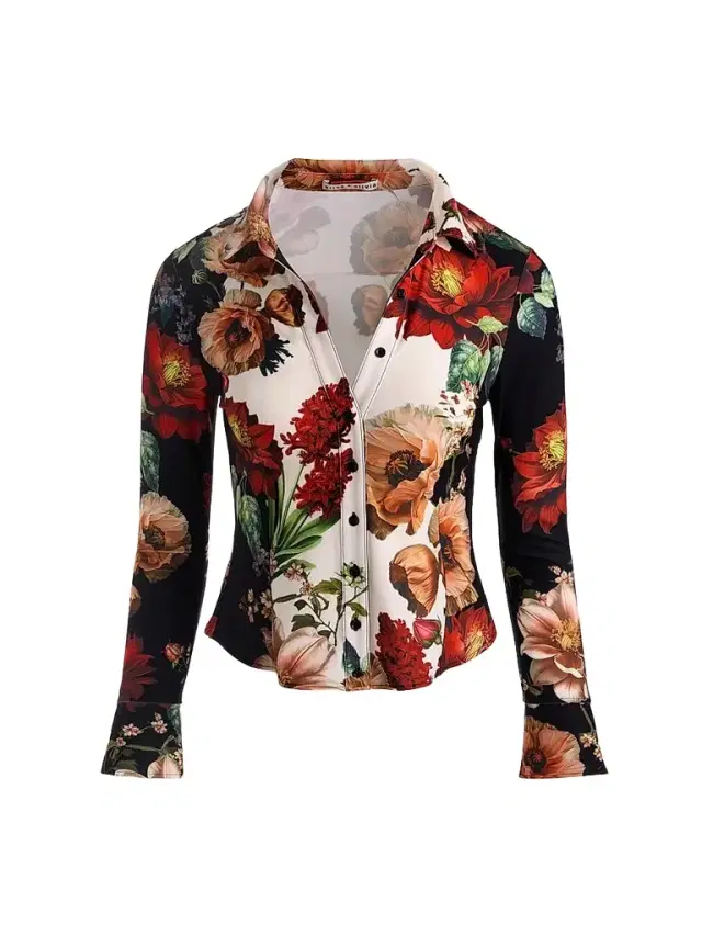 Alice + Olivia Women's Freya Printed Top - Floral Radiance