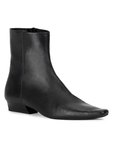 Staud Women's Wally 25MM Leather Ankle Boots - Black | Thumbnail 2 Staud Women's Wally 25MM Leather Ankle Boots - Black | Thumbnail 2