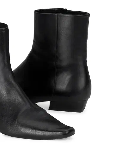 Staud Women's Wally 25MM Leather Ankle Boots - Black | Thumbnail 4 Staud Women's Wally 25MM Leather Ankle Boots - Black | Thumbnail 4