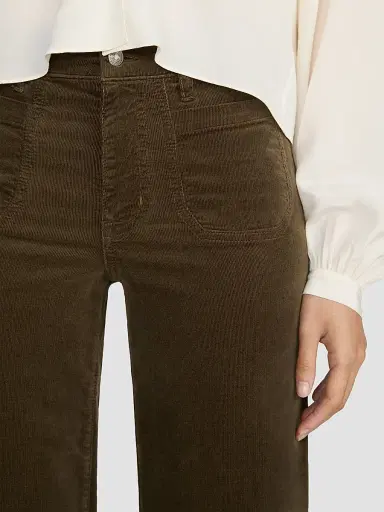Frame Women's Le Slim Palazzo Modernist Pocket Corduroy Pants | Thumbnail 4 Frame Women's Le Slim Palazzo Modernist Pocket Corduroy Pants | Thumbnail 4