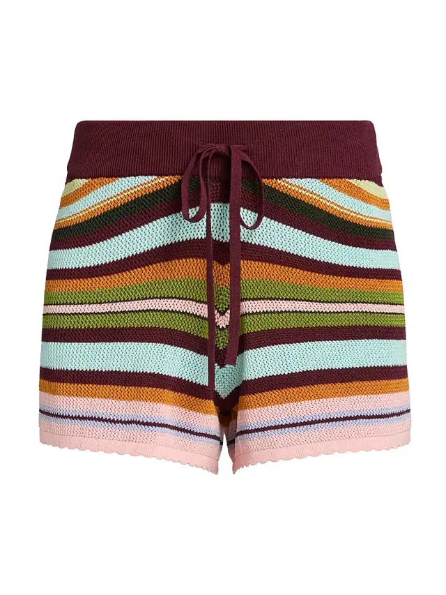 Beach Riot Women's Balboa Striped Shorts - Paradise Stripe