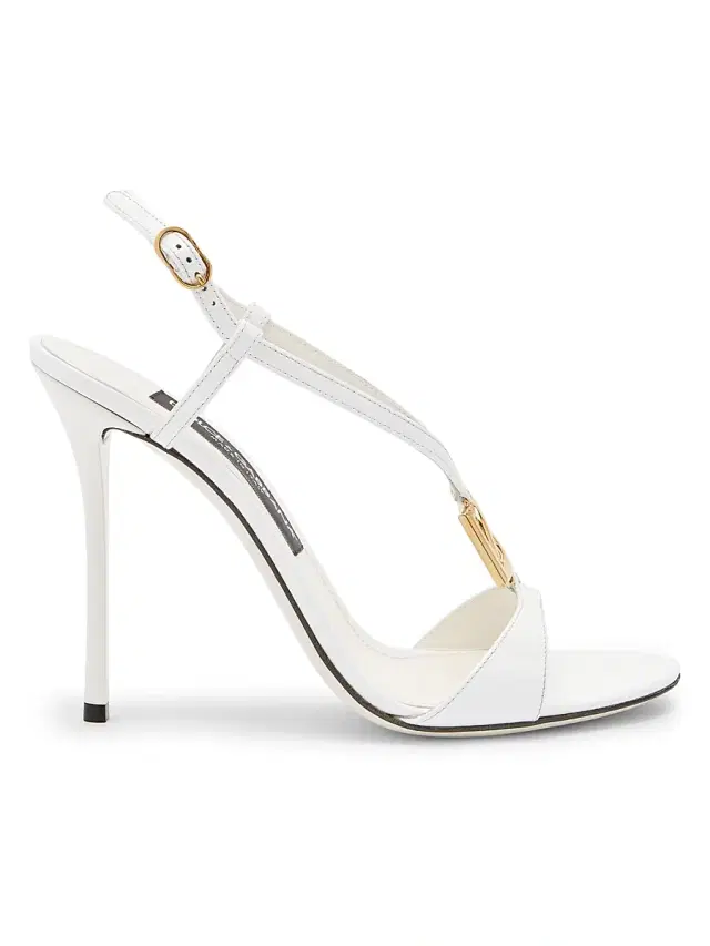 Women's Vernice 105MM Patent Leather Stiletto Sandals - Bianco - Size 12