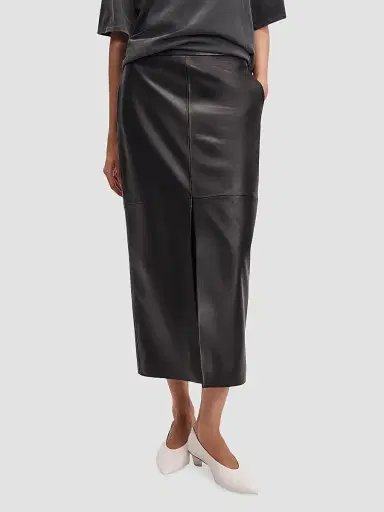 rag & bone Women's Bessie Leather Midi Skirt | Thumbnail 4 rag & bone Women's Bessie Leather Midi Skirt | Thumbnail 4