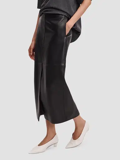 rag & bone Women's Bessie Leather Midi Skirt | Thumbnail 5 rag & bone Women's Bessie Leather Midi Skirt | Thumbnail 5