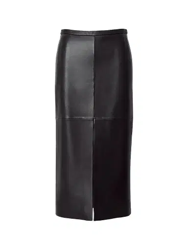 rag & bone Women's Bessie Leather Midi Skirt | Thumbnail 1 rag & bone Women's Bessie Leather Midi Skirt | Thumbnail 1