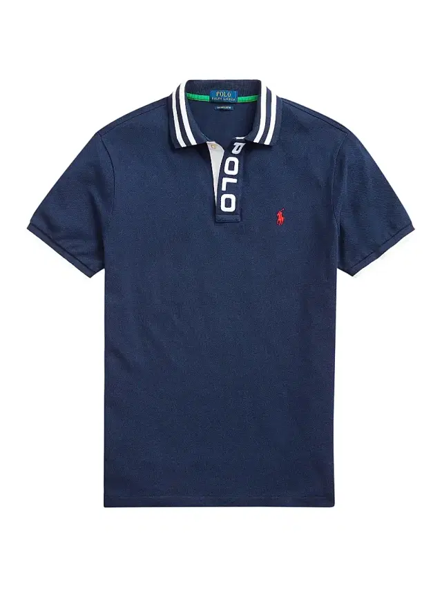 Polo Ralph Lauren Men's Custom Slim-Fit Mesh Polo - Navy