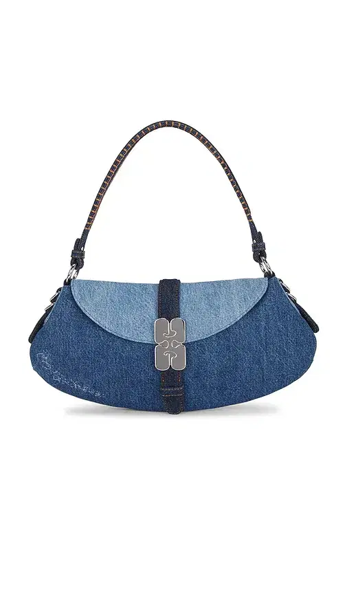 Ganni B-kat Denim Shoulder Bag