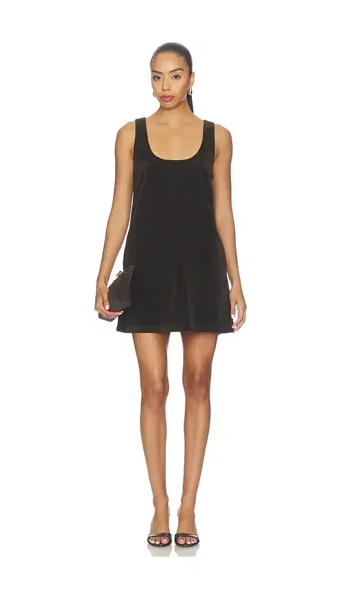 Joe's Jeans The Scoop Neck Faux Suede Mini Dress