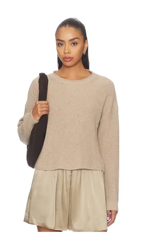 525 America Daphne Cropped Pullover Sweater